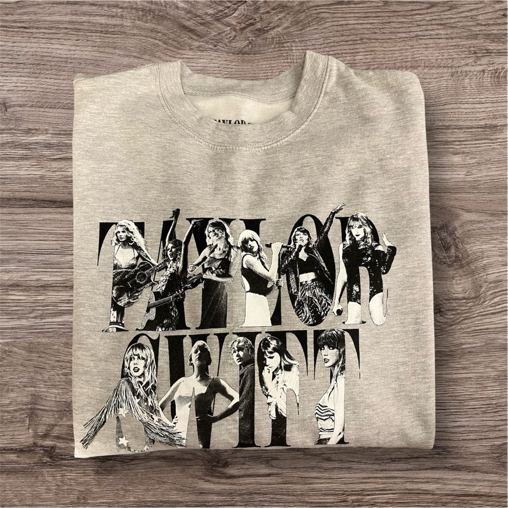 Taylor Swift The Eras Tour Gray Crewneck | NEW
